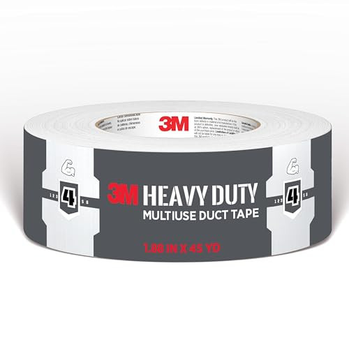 3M White Duct Tape, 1.88in x 45yd, 1 Roll, Heavy Duty Multi-Surface, Temporary Solutions for Sealing, Holding, and Reinforcing, Tear by Hand Vertically and Horizontally, Staple for Every Toolbox | Amazon (US)