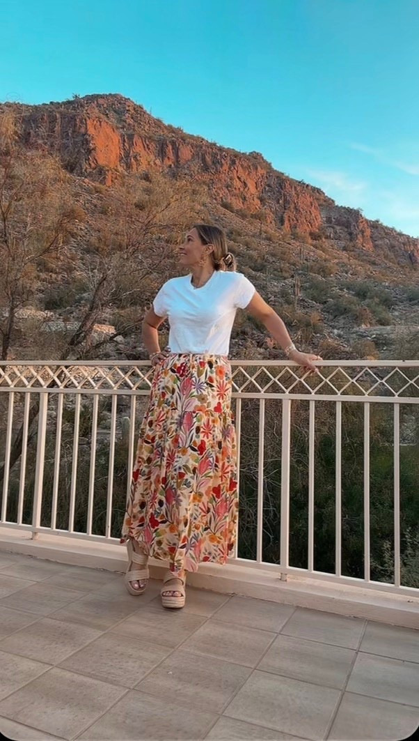 A simple resort wear look to pack for your next vacation! This maxi skirt pairs perfectly with a simple white tee and fun statement necklace! You can grab this look from Social Threads!

#LTKSeasonal #LTKOver40 #LTKMidsize