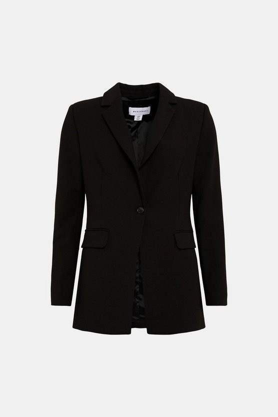 Premium Tailored Single Breasted Longline Jacket | Warehouse UK & IE