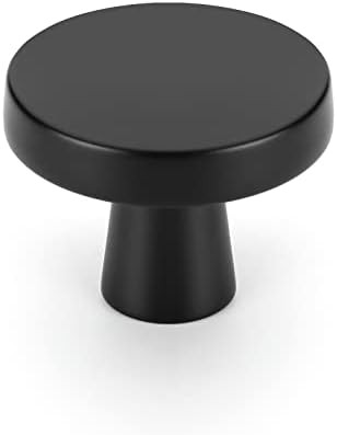 Black Knobs, OYX 6 Pack Black Cabinet Knobs for Round Kitchen Cabinet Hardware Black Dresser Draw... | Amazon (US)