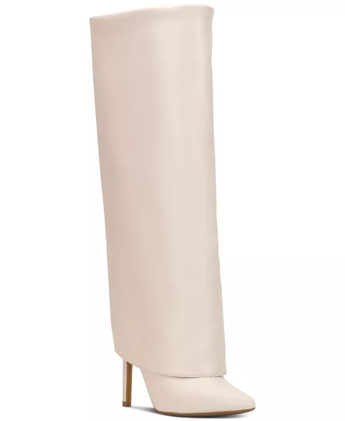 Skylar Wide Calf Fold Over Cuffed Dress Boots, Created for Macy's | Macy's