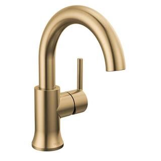 Delta Trinsic Single-Handle High Arc Single-Hole Bathroom Faucet in Champagne Bronze 559HAR-CZ-DS... | The Home Depot
