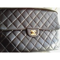 Chanel classic flap shoulder bag vintage (large) | Etsy (US)