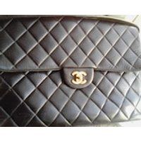 Chanel classic flap shoulder bag vintage (large) | Etsy (US)