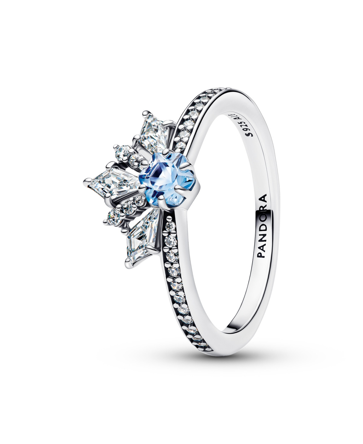 Pandora Disney Frozen Queen Elsa Tiara Ring - Sterling Silver | Macy's