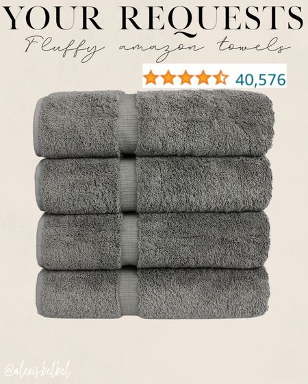 Fluffy amazon towels with tons of reviews  

#LTKhome #LTKunder50 #LTKunder100