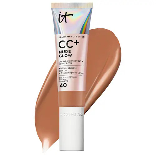 IT Cosmetics CC+ Nude Glow Lightweight Foundation + Glow Serum with SPF 40 and Niacinamide | Sephora (US)