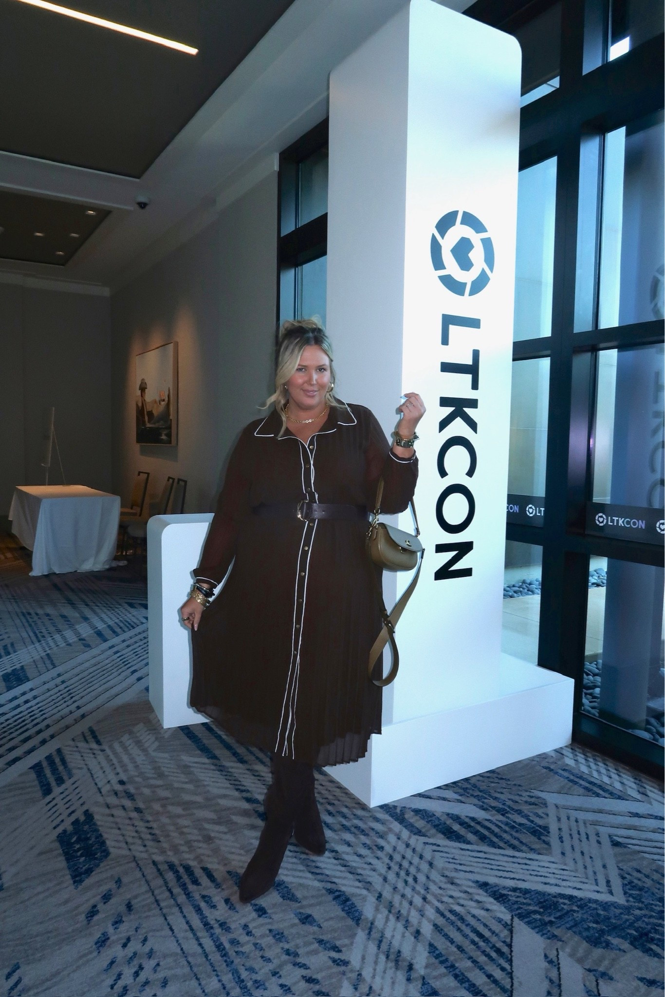 LTK con conference look! Wearing a 2X in the dress. Plus size, outfit inspo, work wear, apron belly, LTK con

#LTKSeasonal #LTKPlusSize #LTKWorkwear