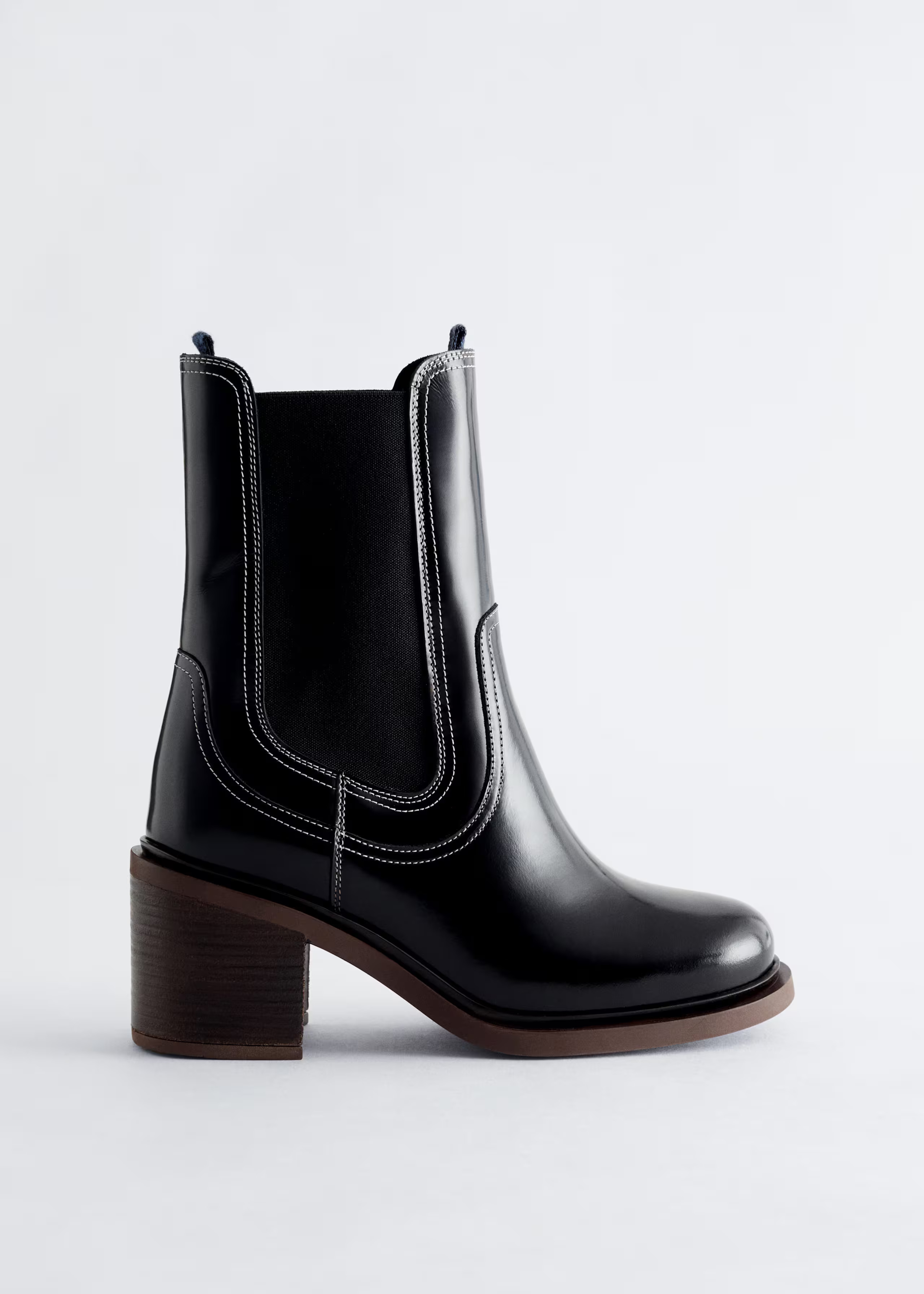 Chelsea-Boots aus Leder mit Absatz | & Other Stories EU