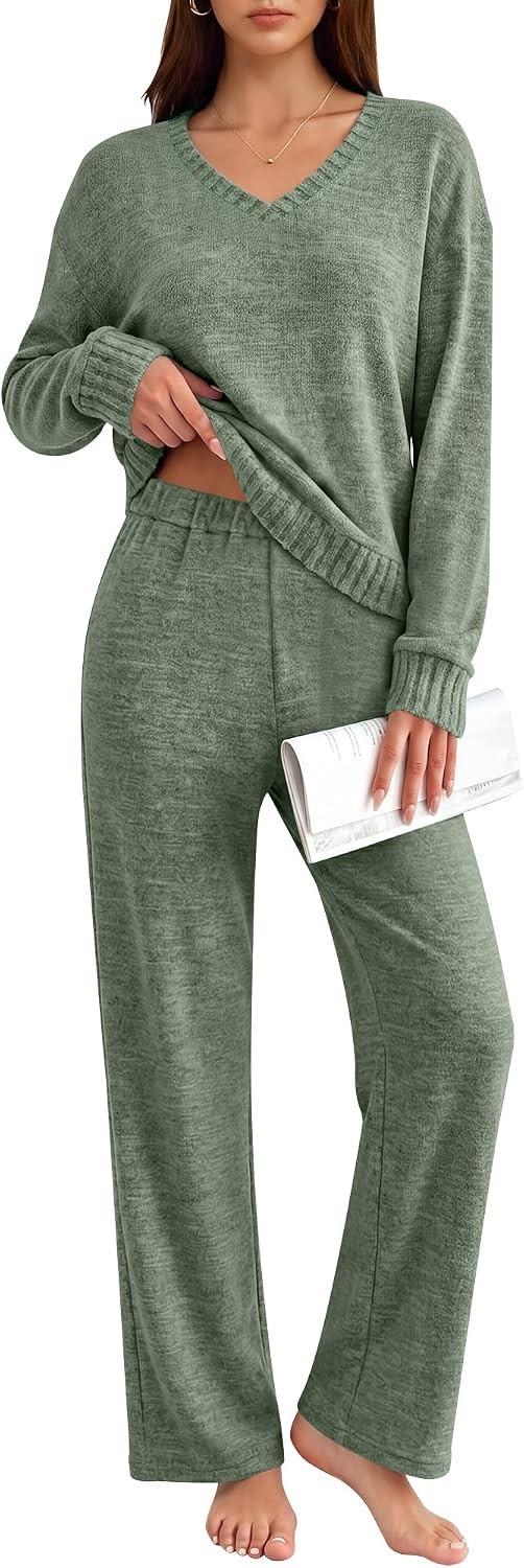 ANRABESS Pajamas for Women Set Comfy 2 Piece Lounge Outfits | Amazon (US)