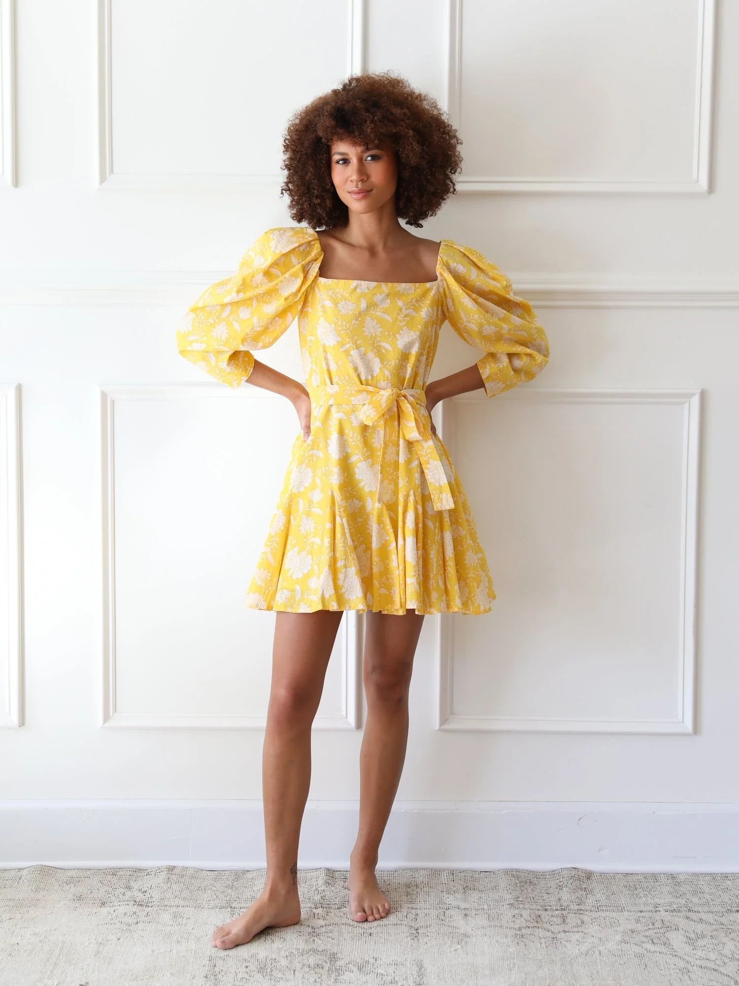 Anais Dress in Yellow Zinnia | Mille