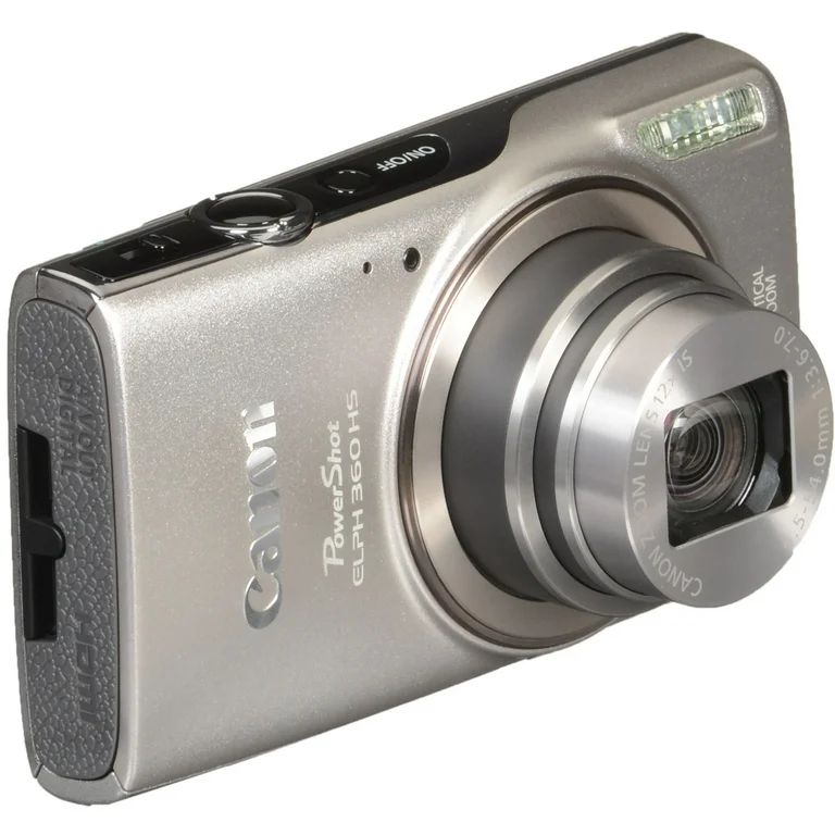 Canon PowerShot ELPH 360 HS Digital Camera (Silver) 1078C001 - Walmart.com | Walmart (US)