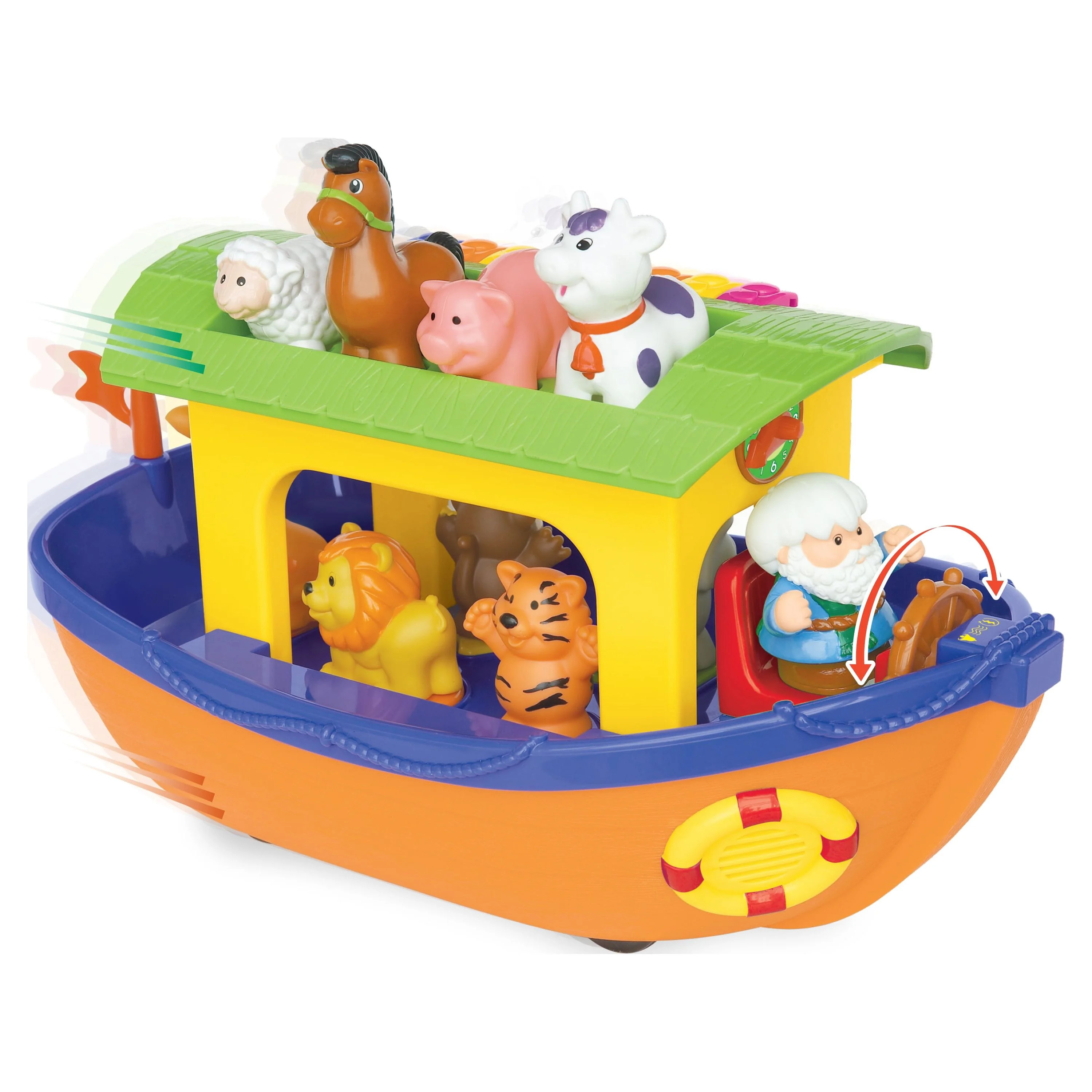 Kiddieland Toys Limited Fun n' Play Noah's Ark Activity with 9 Animals, Children 12 mos and up | Walmart (US)