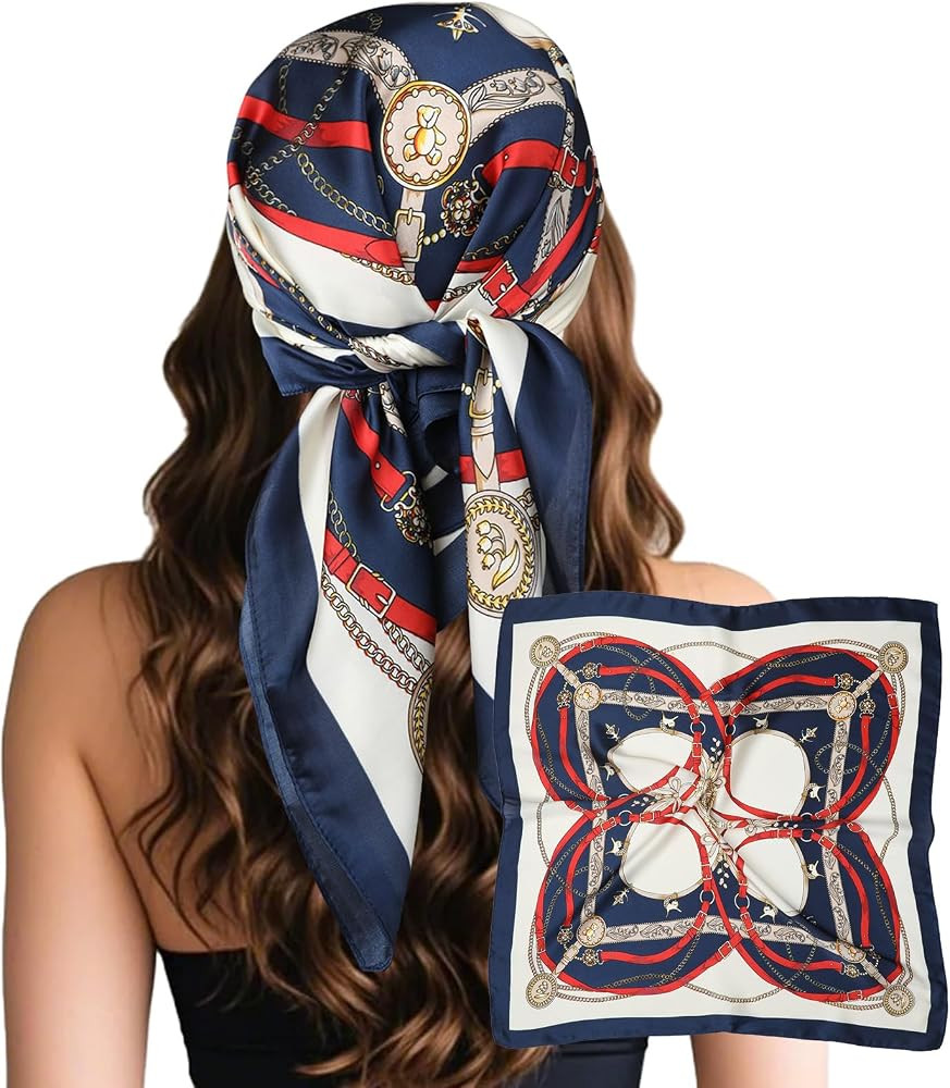 Sumolux Head Hair Scarf for Women Like Satin Silk Scarf Bandana | Amazon (US)