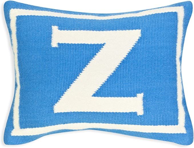 Jonathan Adler Letter Baby Pillow, Blue, Monogrammed Z | Amazon (US)