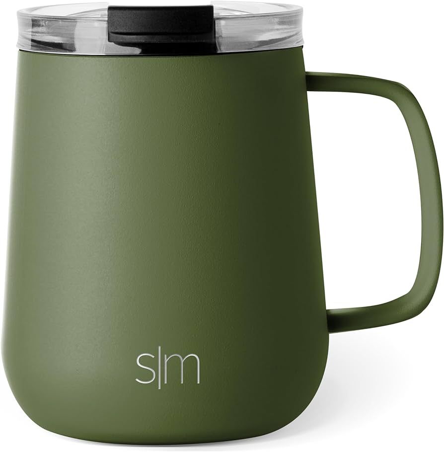 Simple Modern Travel Coffee Mug with Lid and Handle | Reusable Insulated Stainless Steel Coffee T... | Amazon (US)