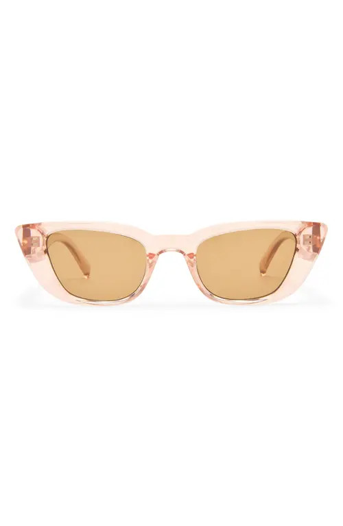 Le Specs Dream Lover 50mm Cat Eye Sunglasses in Blush/latte Tint at Nordstrom | Nordstrom