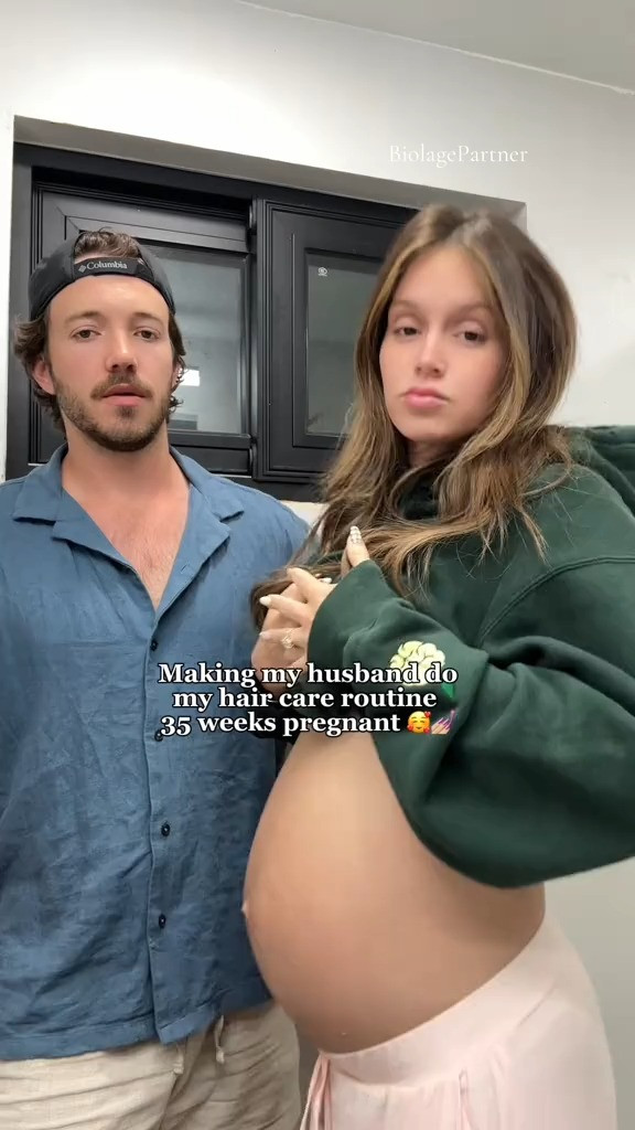 Jace just loves finding ways to help me these days🥰 been loving @BIOLAGE to help save my hair🙌🏼 

 #LTKStyleTip #LTKBeauty #LTKBump