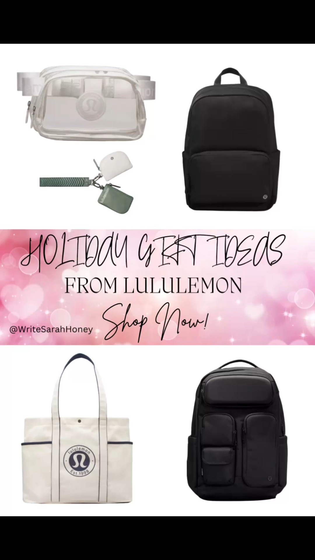 💕Don’t Know What to Get for Your Special Valentine? Check Out Our Gift Guide Help You! Shop Now! 💕
Follow Write Sarah Honey!! 

#HolidayGiftGuide
#PerfectGiftIdeas
#GiftsForEveryone
#HolidayShoppingMadeEasy
#GiftInspiration
#BestGifts2025)
#HolidayGifts
#GiftingSeason
 #Lululemon #ActiveWear#LululemonStyle #ComfortAndStyle #StayActive #LululemonLife #LTKHoliday 

#LTKGiftGuide #LTKMostLoved

#LTKValentine #LTKSaleAlert