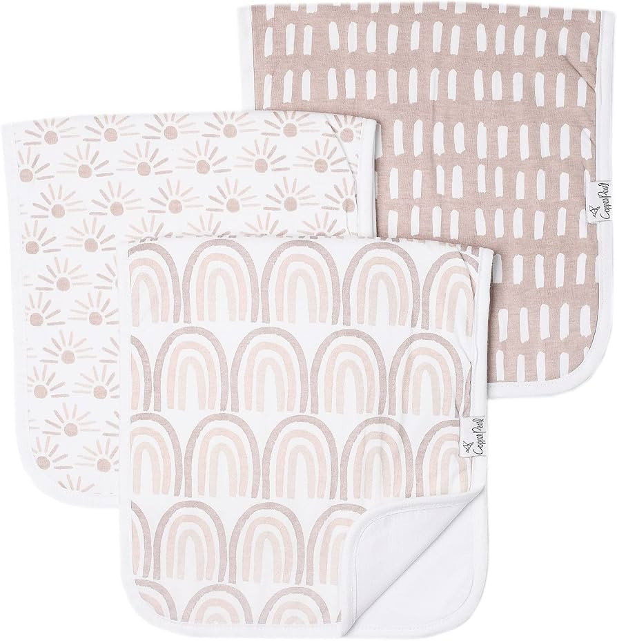 Copper Pearl Baby Burp Cloth Large 21''x10'' Size Premium Absorbent Triple Layer 3-Pack Gift Set ... | Amazon (US)