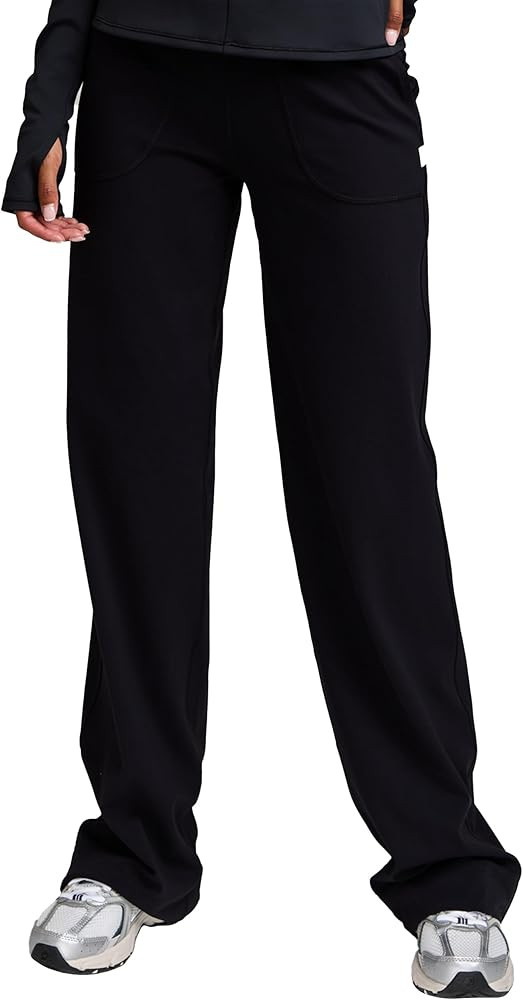 Women's Wide Leg Yoga Pants 29''/31''/33'' Drawstring Elastic Waistband Mid Rise Casual Lounge Pa... | Amazon (US)