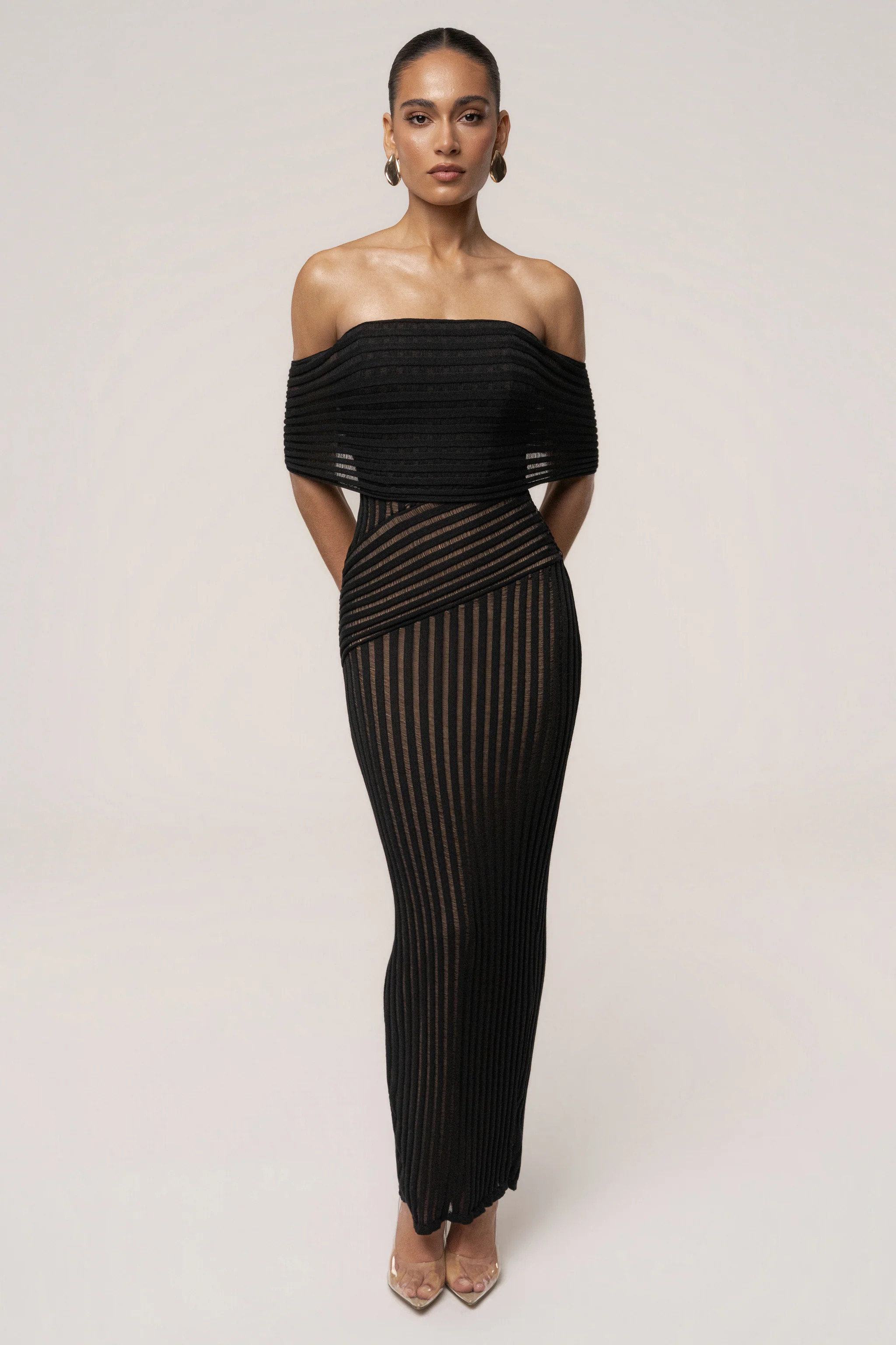 Black Midnight Siren Maxi Dress | JLUXLABEL US