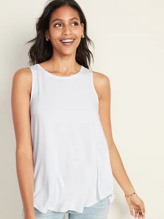 Luxe High-Neck Swing Tank Top for Women | Old Navy (US)
