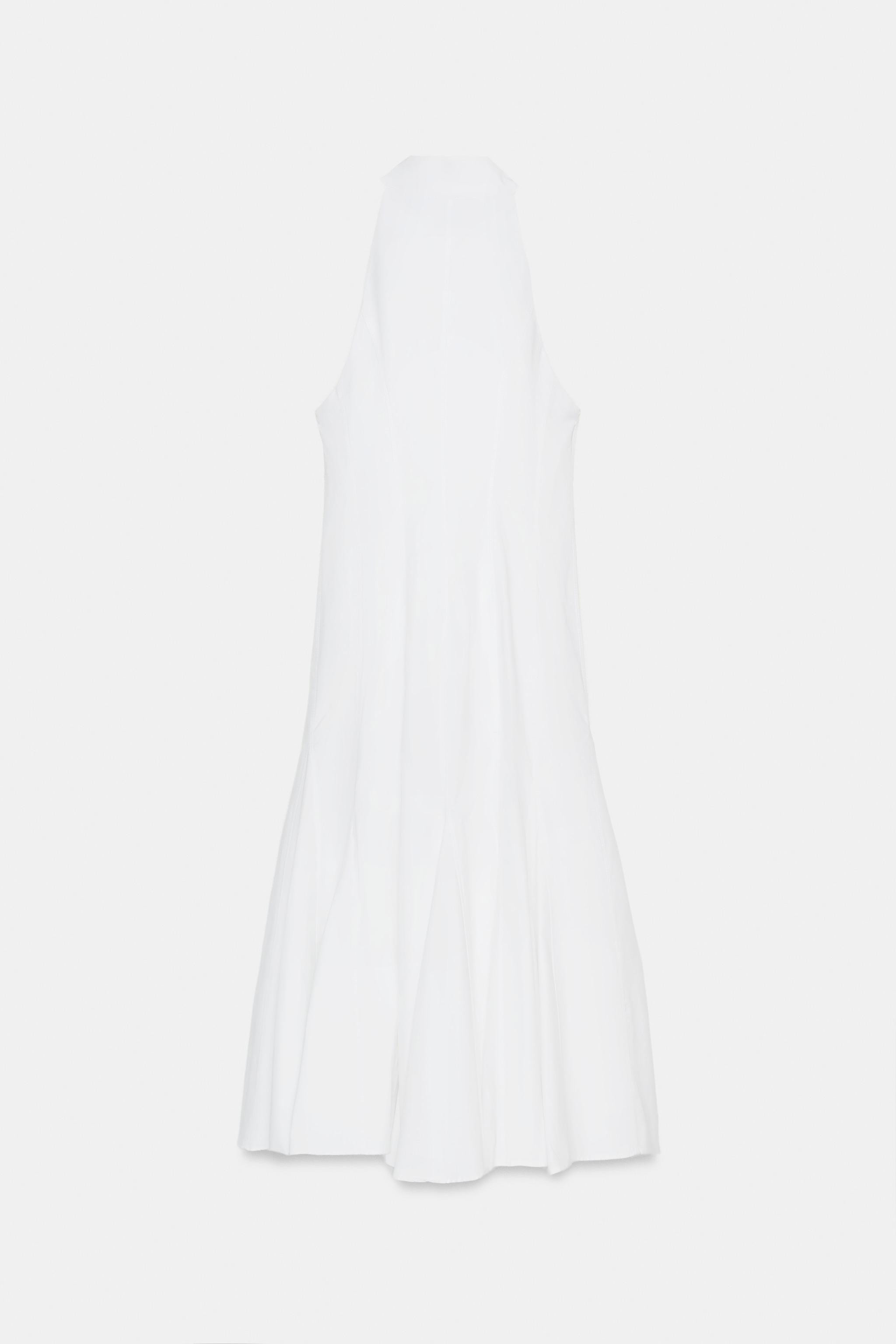 HALTER NECK MIDI DRESS WITH GODET HEM | Zara UK