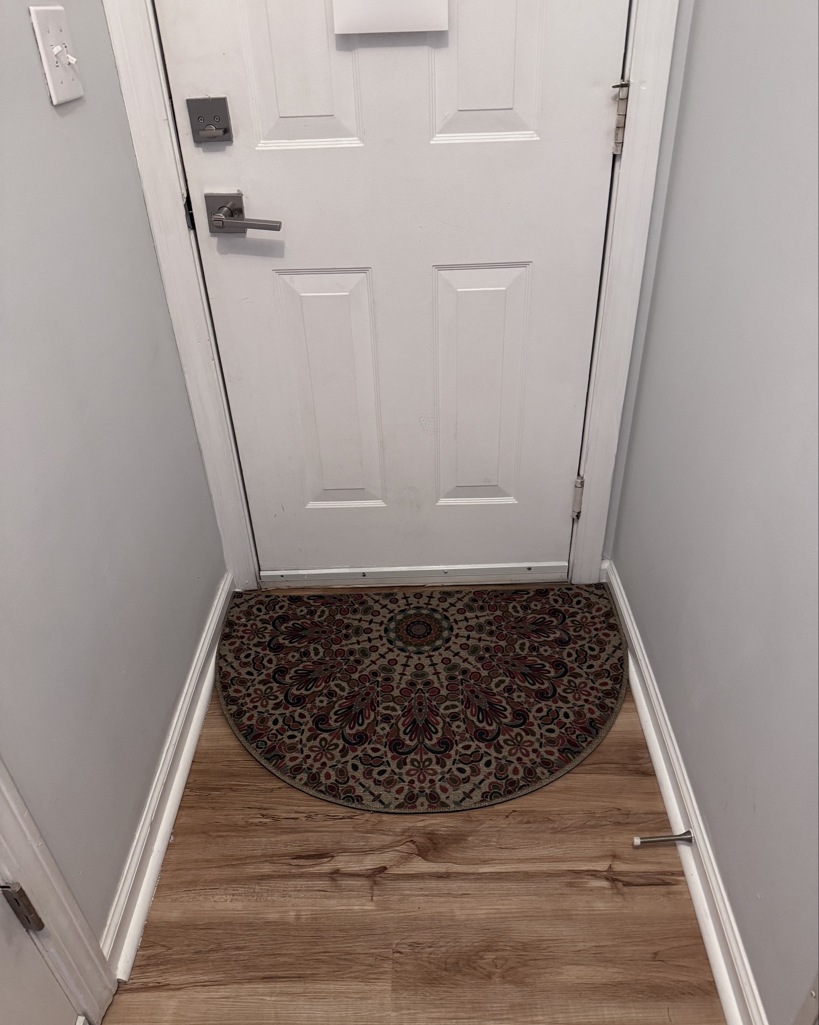 Narrow entryway door mat. Thick enough to clean muddy boots, easy to wipe, fits under doors.

#LTKSeasonal #LTKSpringSale #LTKHome