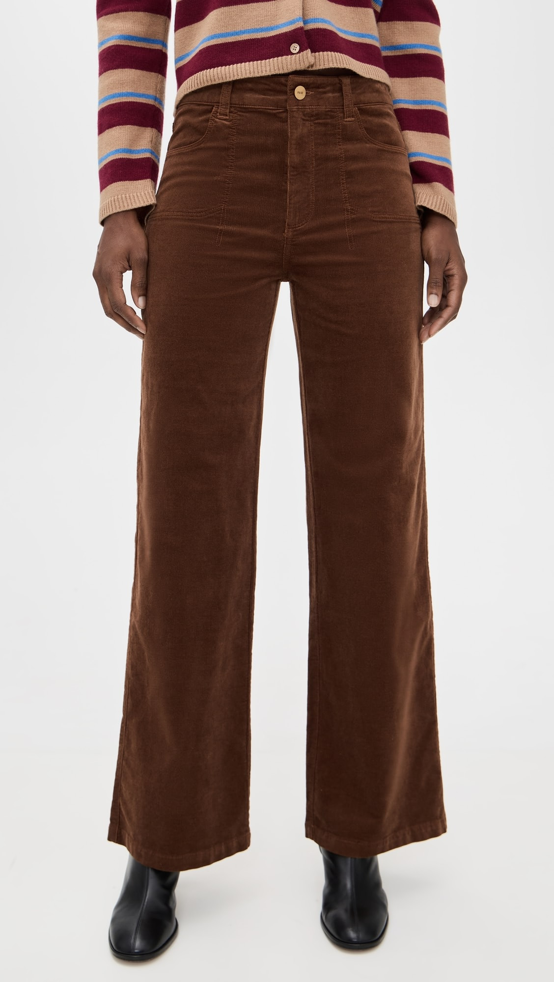Anessa 31" Corduroy Pants with Stitch Utility Pockets | Shopbop