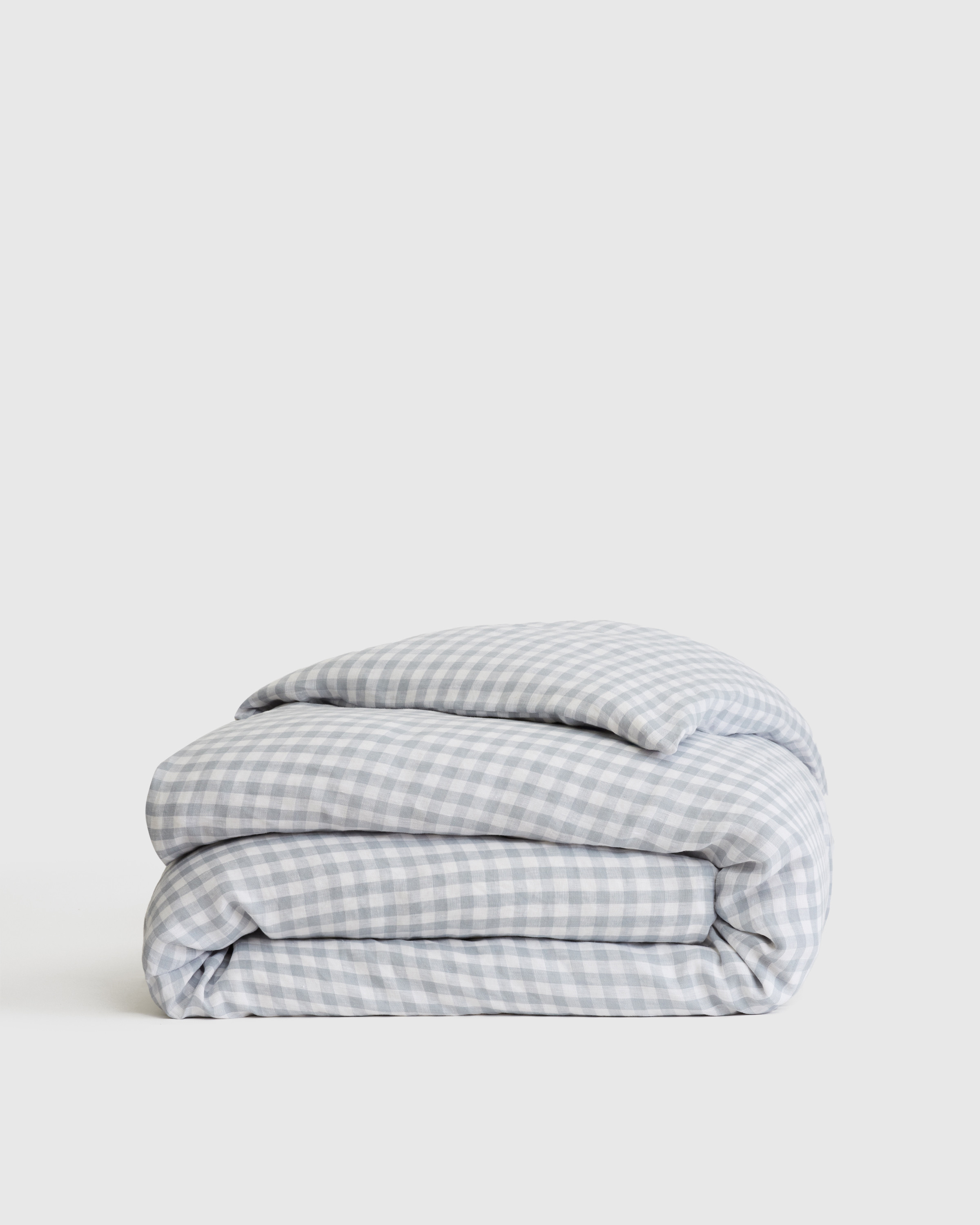 European Linen Gingham Duvet Cover | Quince