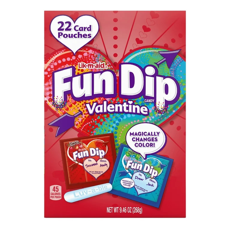 Fun Dip Valentine's Day Candy, Friendship Exchange, 22 ct Box | Walmart (US)