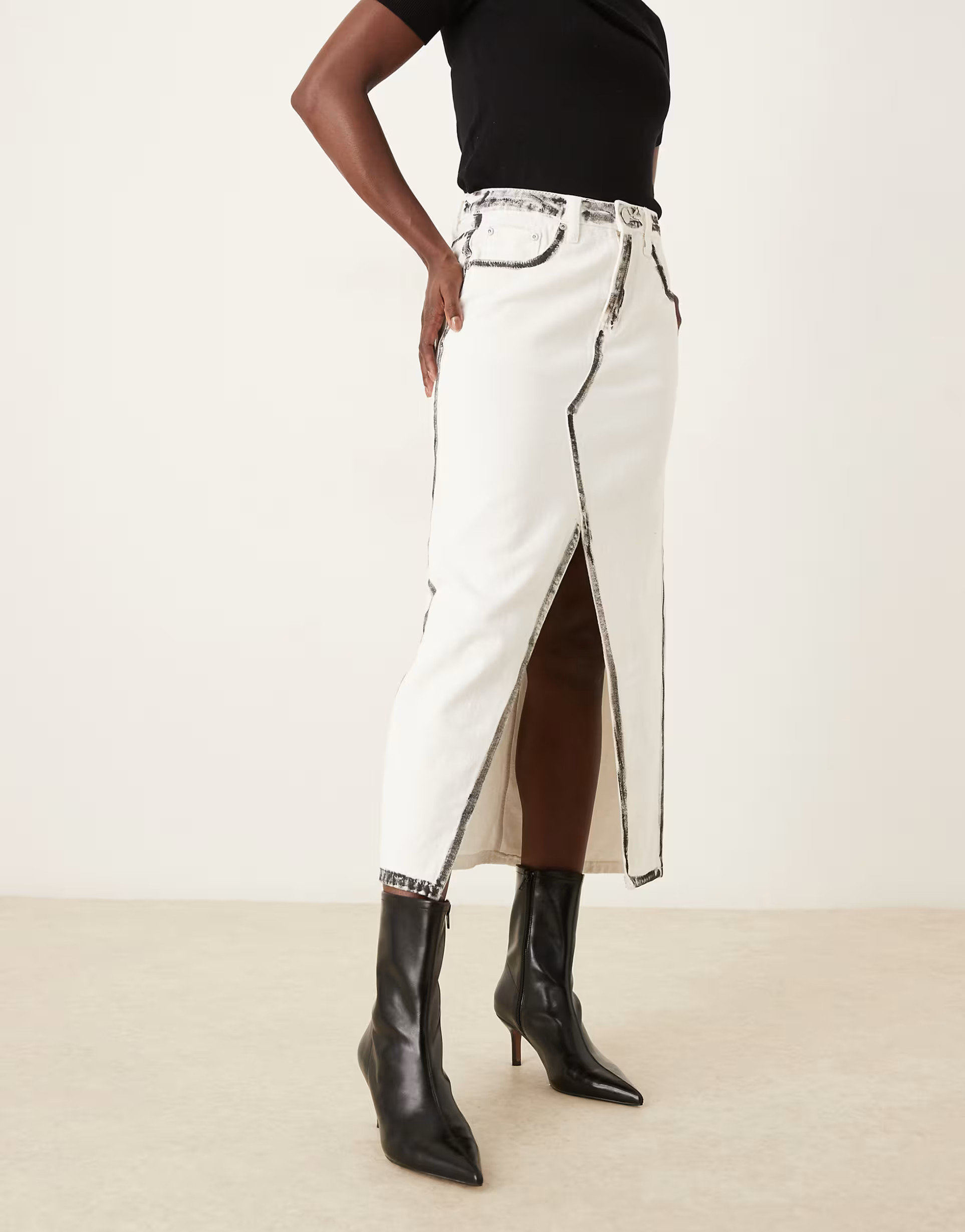 ASOS DESIGN Rosalind kitten heel ankle boots in black | ASOS | ASOS (Global)