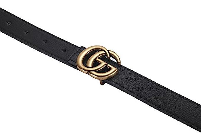 [TGVQUN] Luxury Designer GG Style Slim Thin Women Girl Fashion Belt [2.5CM Width] | Amazon (US)