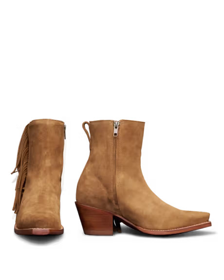 The Georgia in Toffee Suede - Women's Zip Boot | Tecovas | Tecovas
