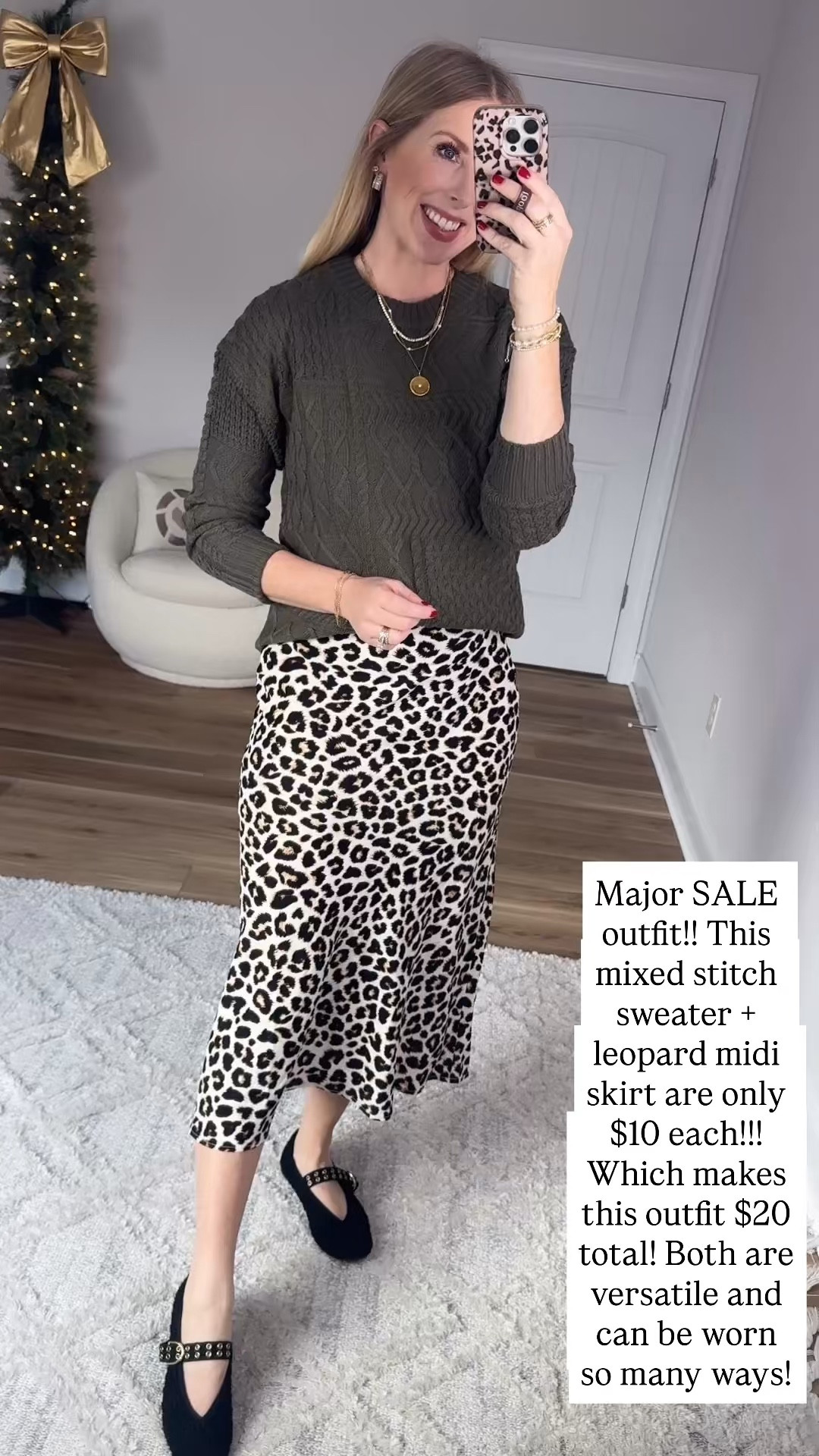 Walmart outfit, time and tru, leopard skirt 

#LTKSaleAlert #LTKFindsUnder50 #LTKootd