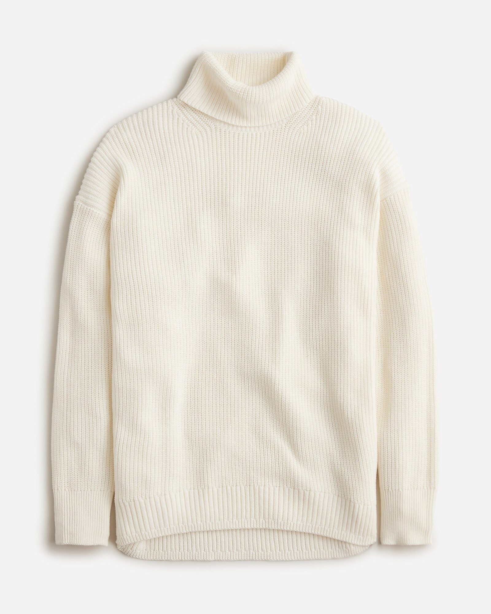 Cotton-blend ribbed turtleneck sweater | J. Crew US