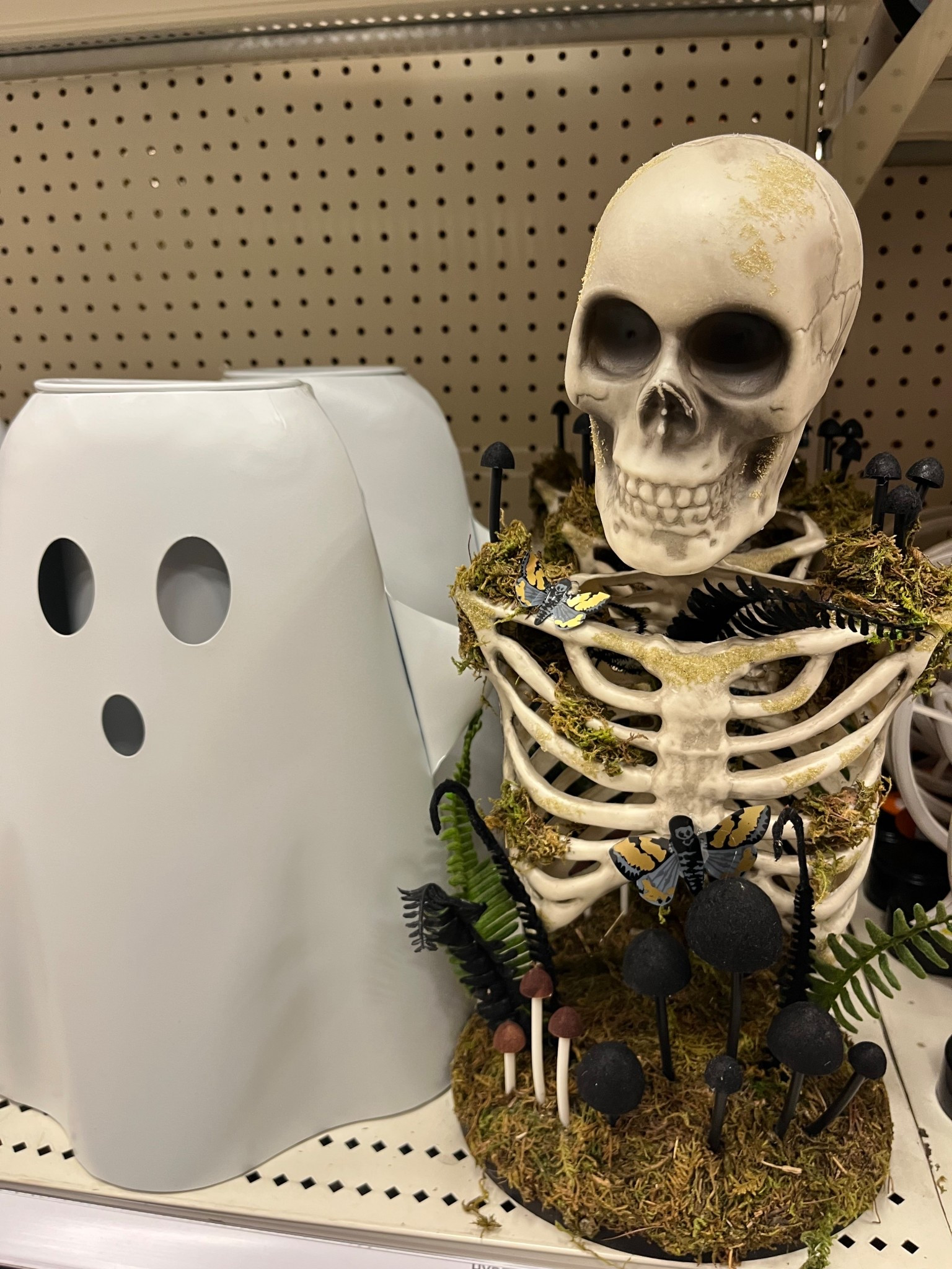 A ghost planter and a skeleton 👻💀