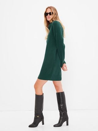 CashSoft Mini Turtleneck Sweater Dress | Gap (US)