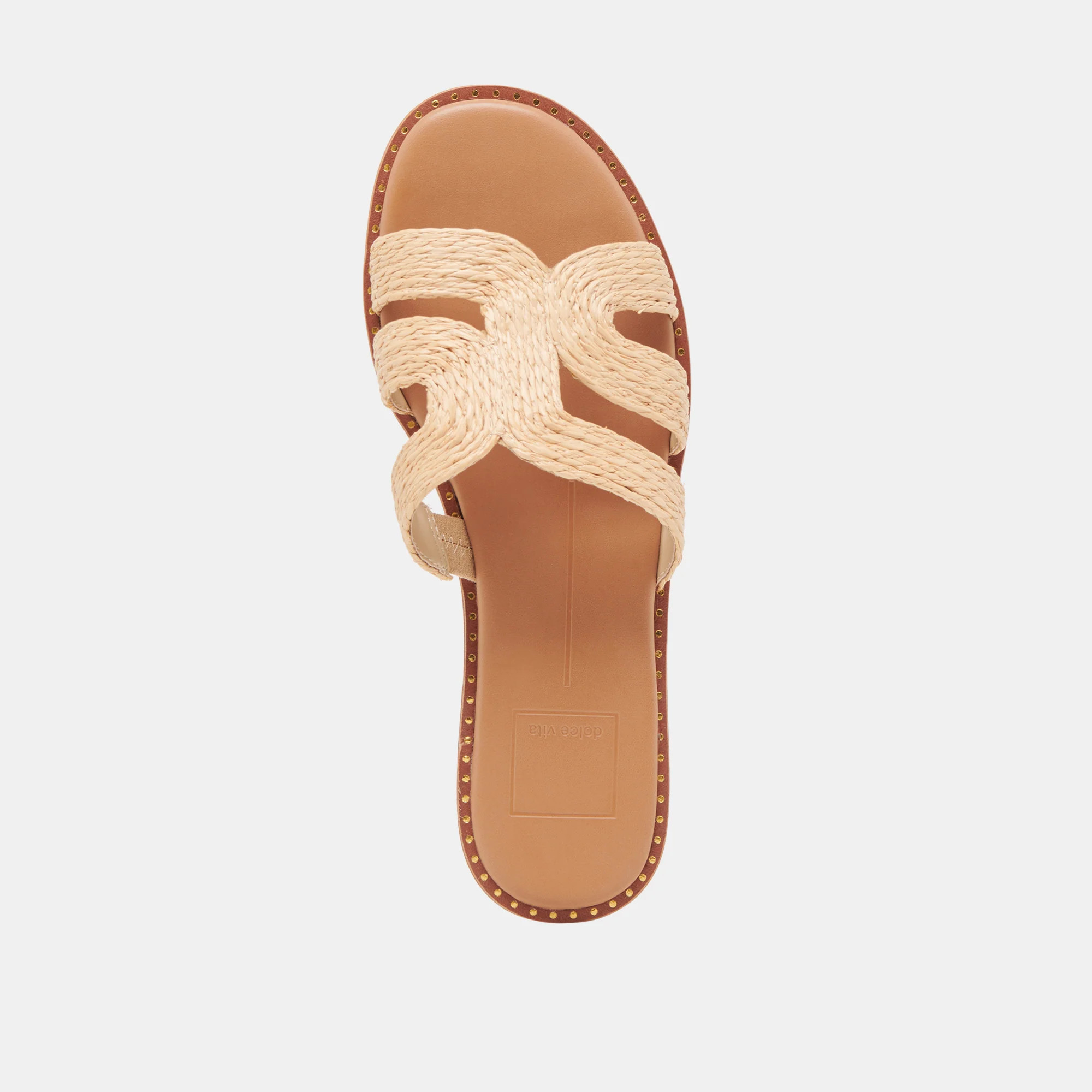 Emon Sandals Lt Natural Raffia | DolceVita.com