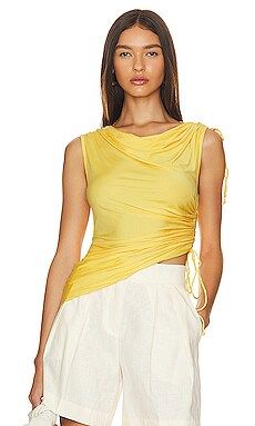 L'Academie Greava Top in Cornsilk Yellow from Revolve.com | Revolve Clothing (Global)