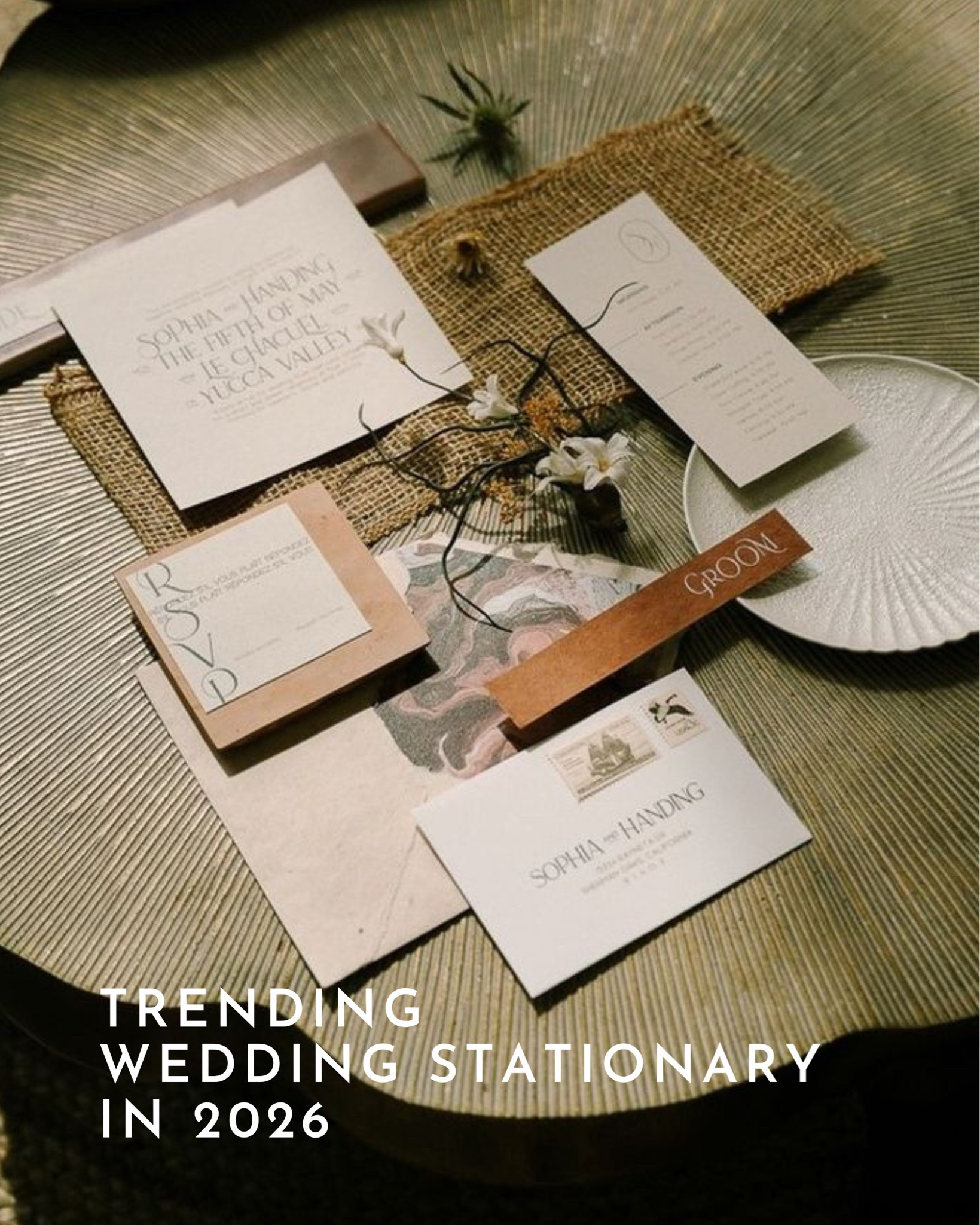 Wedding stationery trends we can’t get enough of ✉️✨ Lace-trim invitations, uniquely shaped envelopes, scrapbook-inspired suites… and honestly, we could keep going.