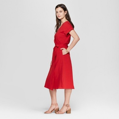 Women's Short Sleeve V-Neck Midi Dress - Universal Thread™ | Target