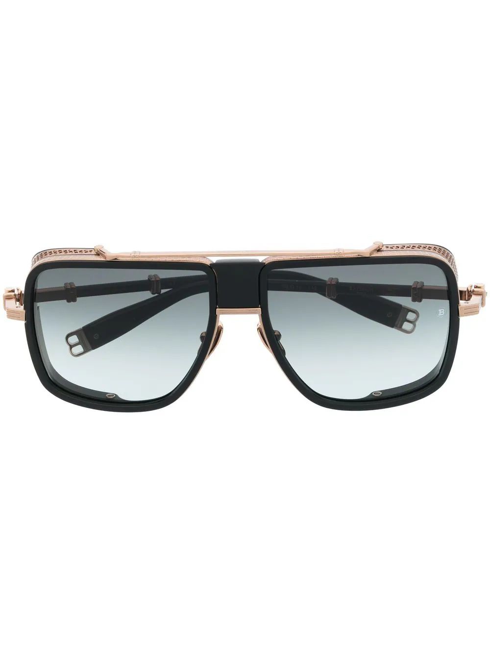 Balmain Eyewear Oversized Tinted Sunglasses - Farfetch | Farfetch Global