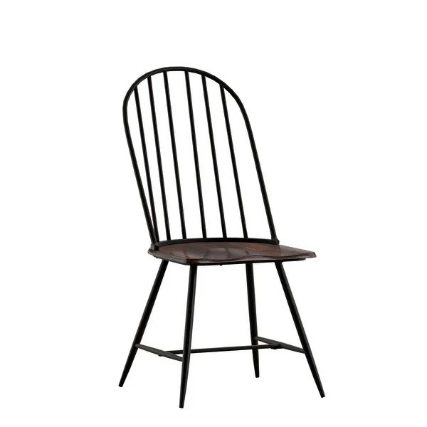 Belita Two-Tone Spindle Dining Chairs (Set of 4) by iNSPIRE Q Modern - Black | Bed Bath & Beyond