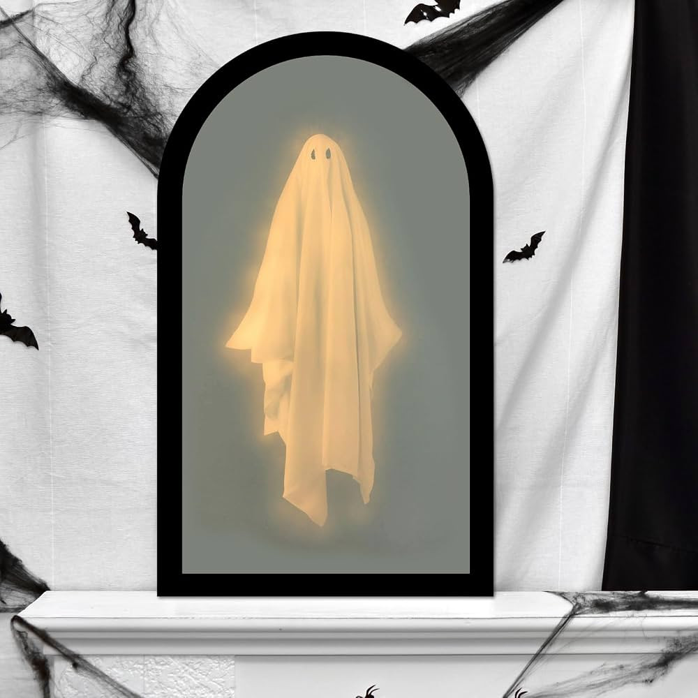 2025 Halloween Novelty Ghost Mirror, Hologram Ghost Mirror, Spooky Scary Ghosts for Halloween Dec... | Amazon (US)