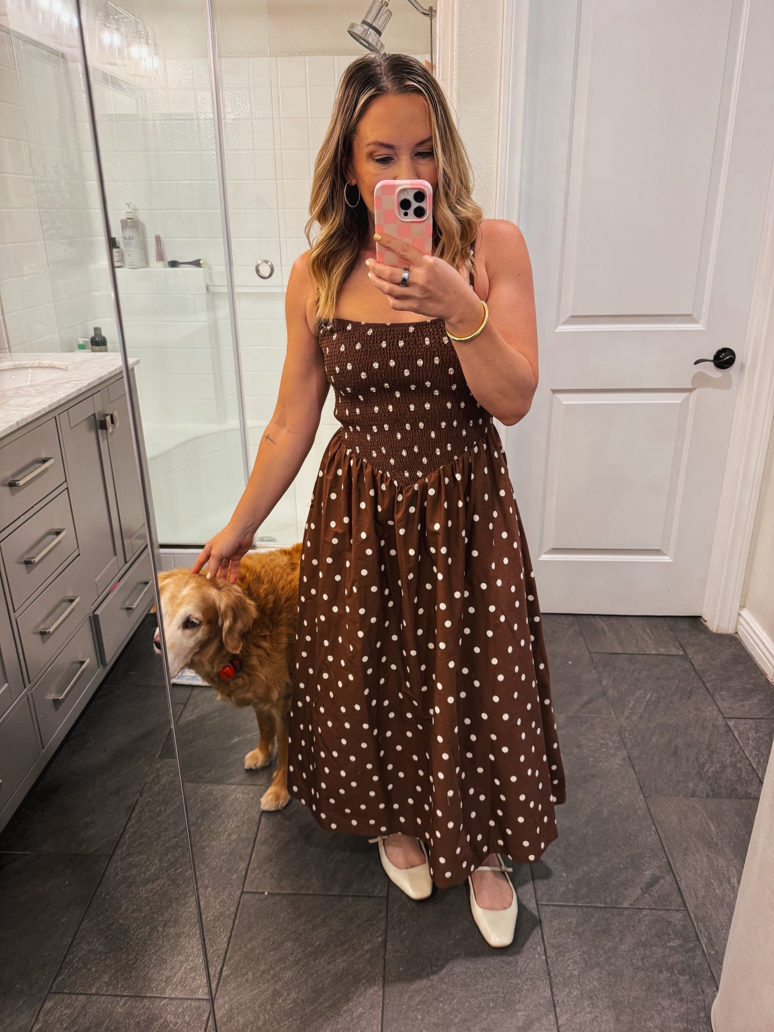 This dress will be on repeat for the foreseeable future. It comes in several color options and runs tts. Wearing Small Petite

#LTKPetite