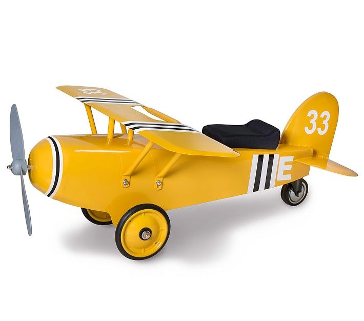 Yellow Airplane Ride-On | Pottery Barn Kids