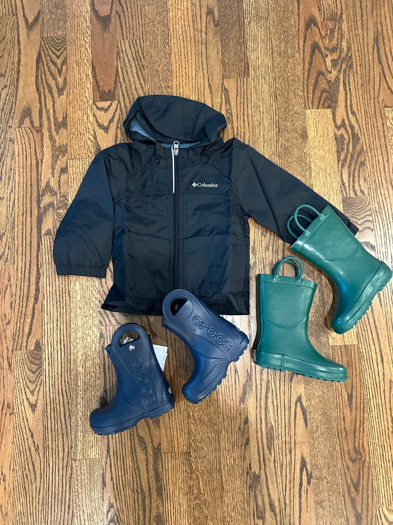 Fall weather toddler outfits, toddler rainboots, croc rainboots, rain jacket 

#LTKBaby #LTKKids