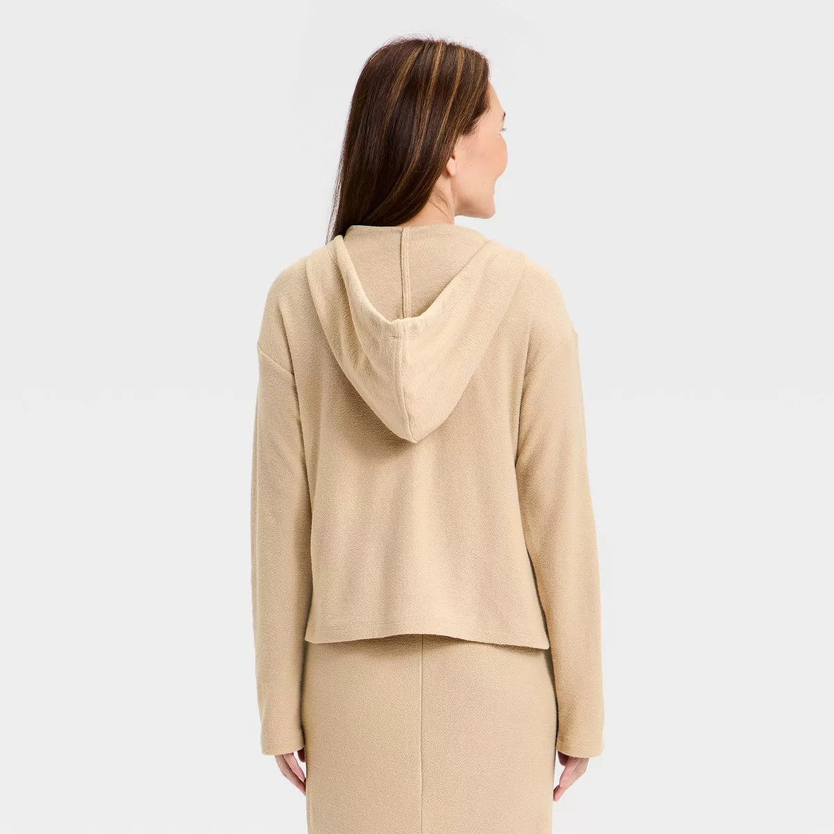 Women's Beach Hoodie Pullover Sweatshirt - Universal Thread™ Tan XS | Target